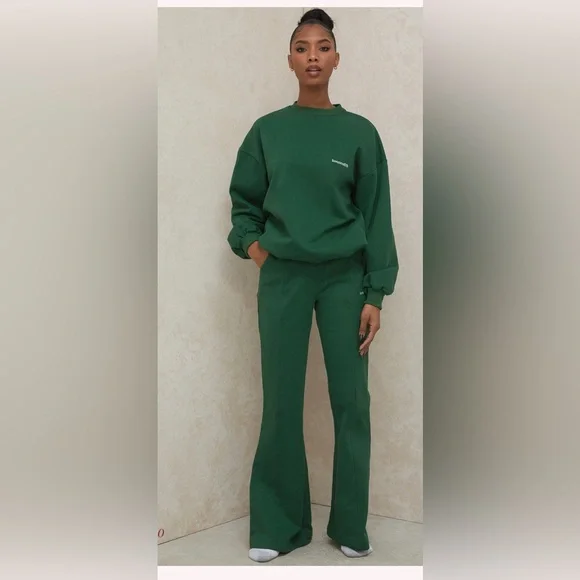 House of CB OLI Green Flared Leg Track Pants Cotton Women’s , size XS - Picture 14 of 14